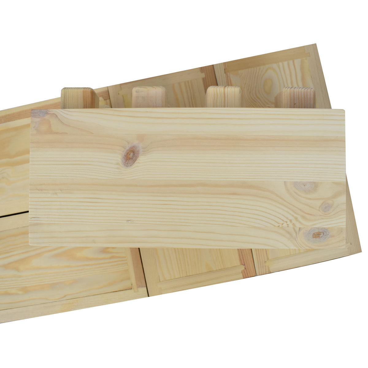 Grundbaustein mit 7 Variationen Holzziegel - Grenzenloses Design mit Kreationen für Outdoor und Indoor