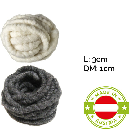 Wollkordel aus reiner Schafwolle | 3 m | DM 1 cm | in verschiedenen Farben | Naturprodukt