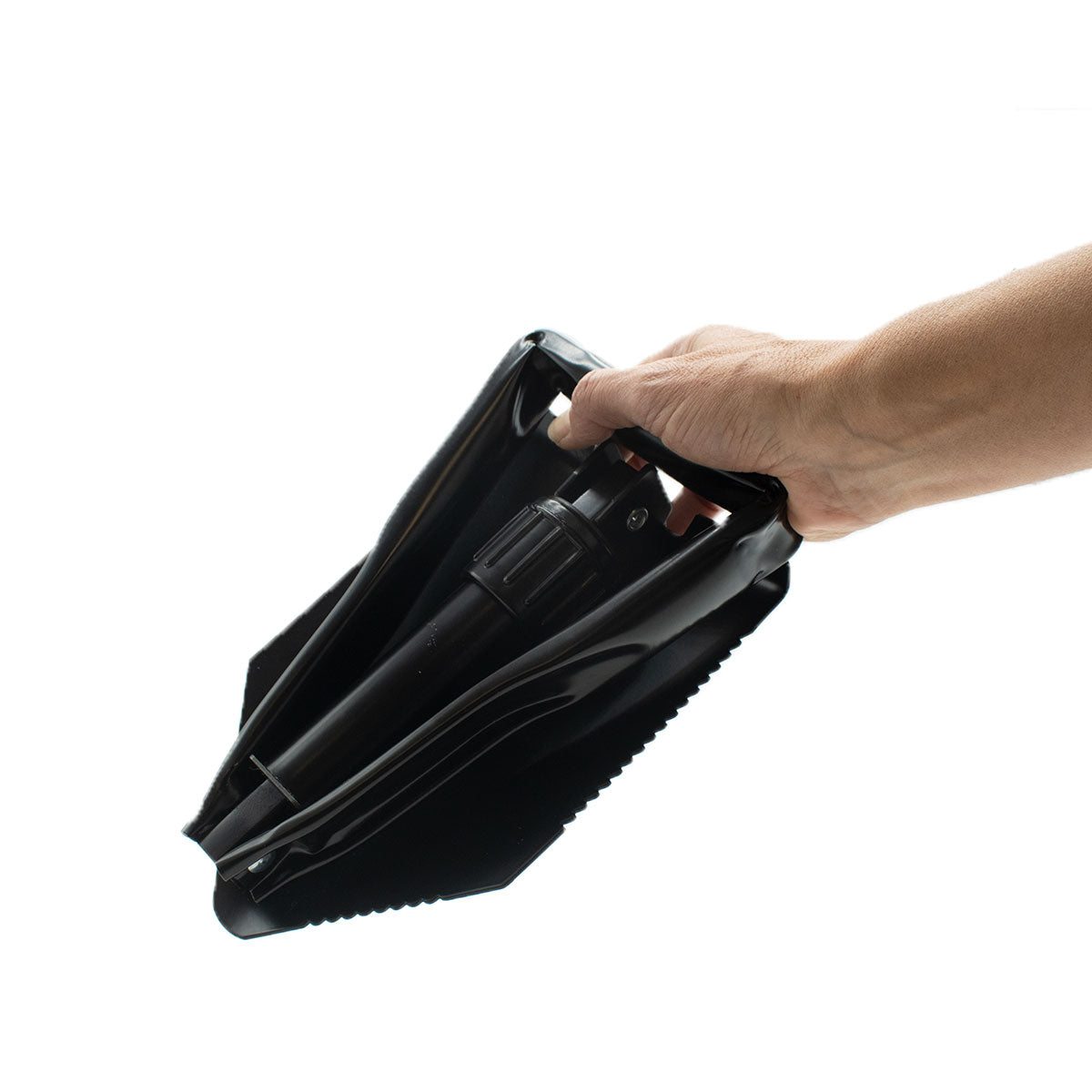 Faltspaten/ Klappspaten ‘Karl’ aus 100% Stahlblech | einfacher Klappmechanismus | robust &amp; stabil | Blattbreite 15 cm