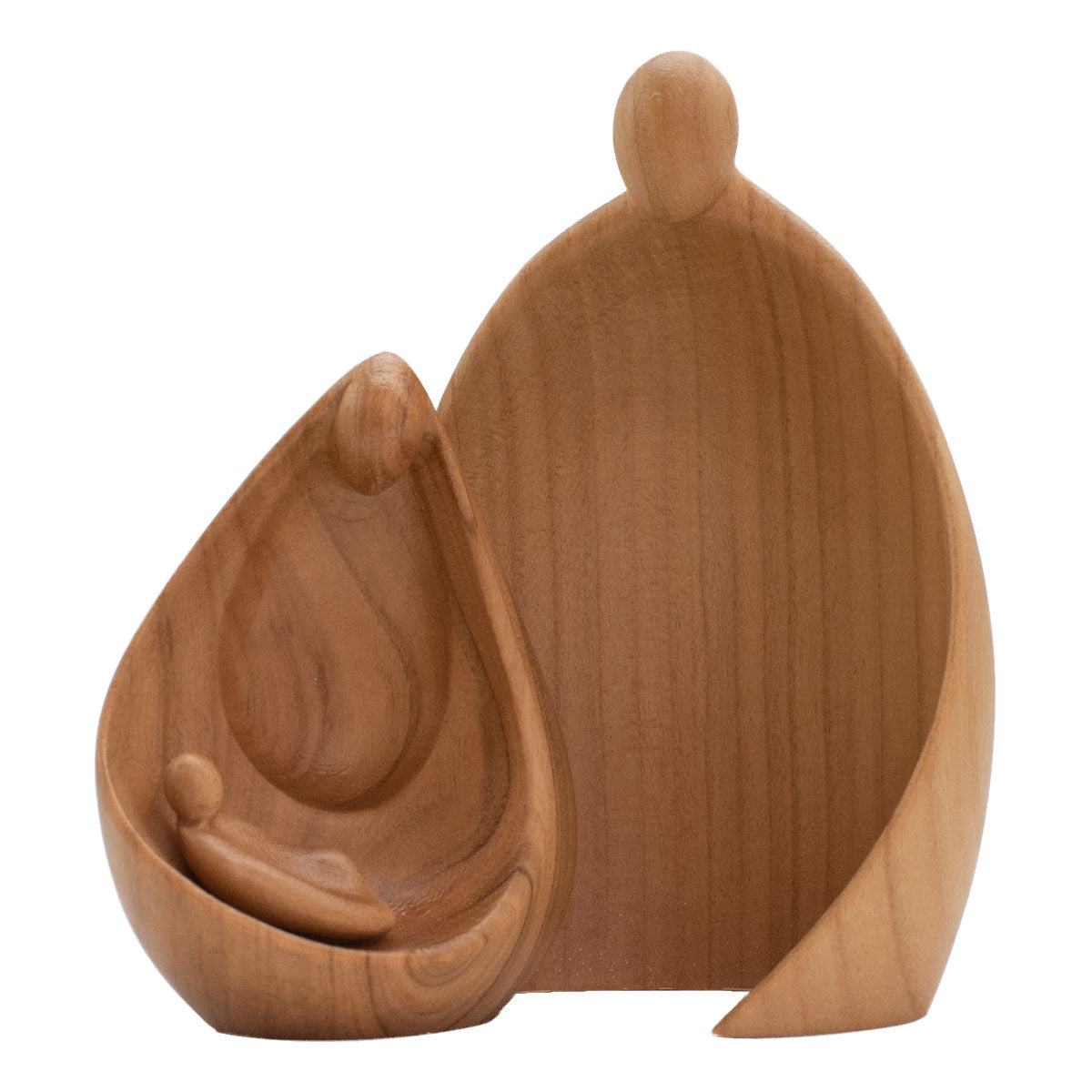 Figurenset oder Krippenfiguren-Set ‘Familie’ | 2-teilig | in verschiedenen Holzarten und Größen | Made in Südtirol