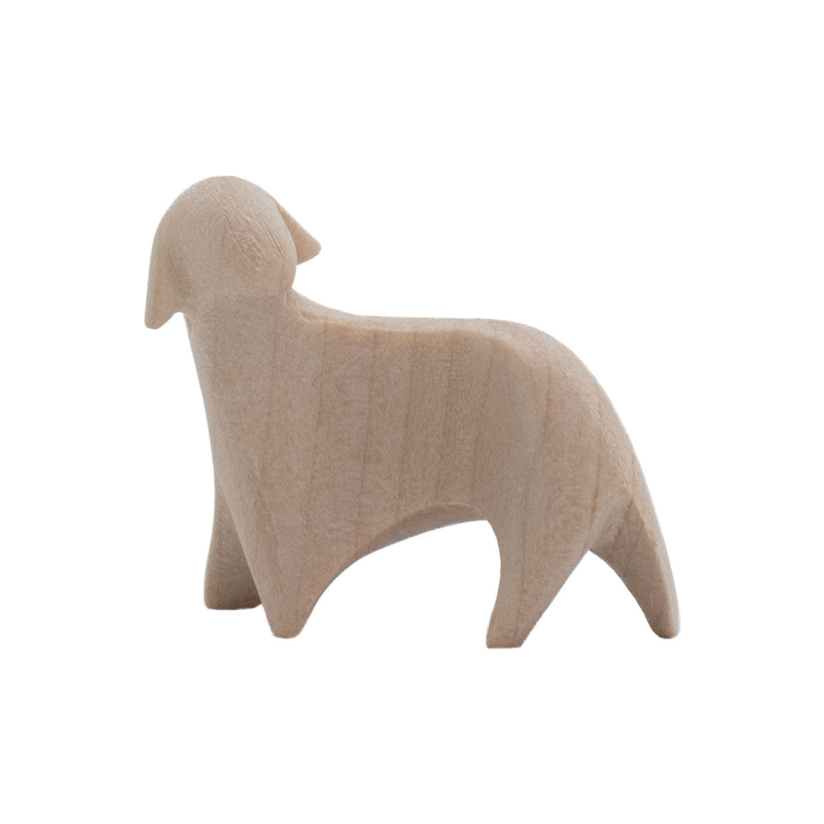 Krippenfigur ‘Schaf stehend links schauend’ | Ahorn natur | in verschiedenen Größen | Made in Südtirol