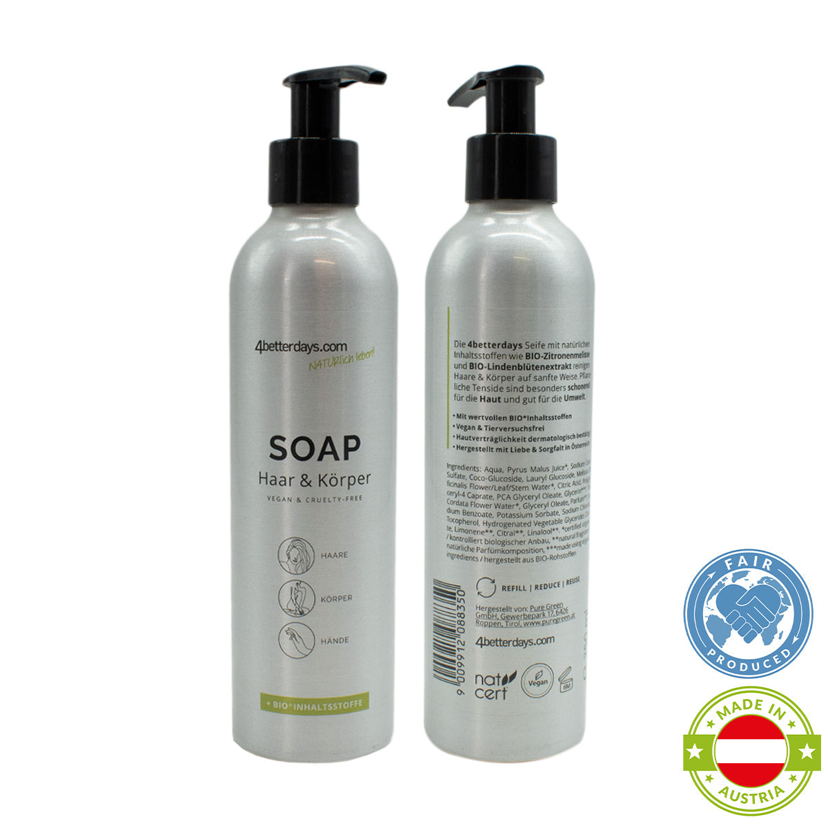 Seife für Körper, Haar &amp; Hand | 250 ml