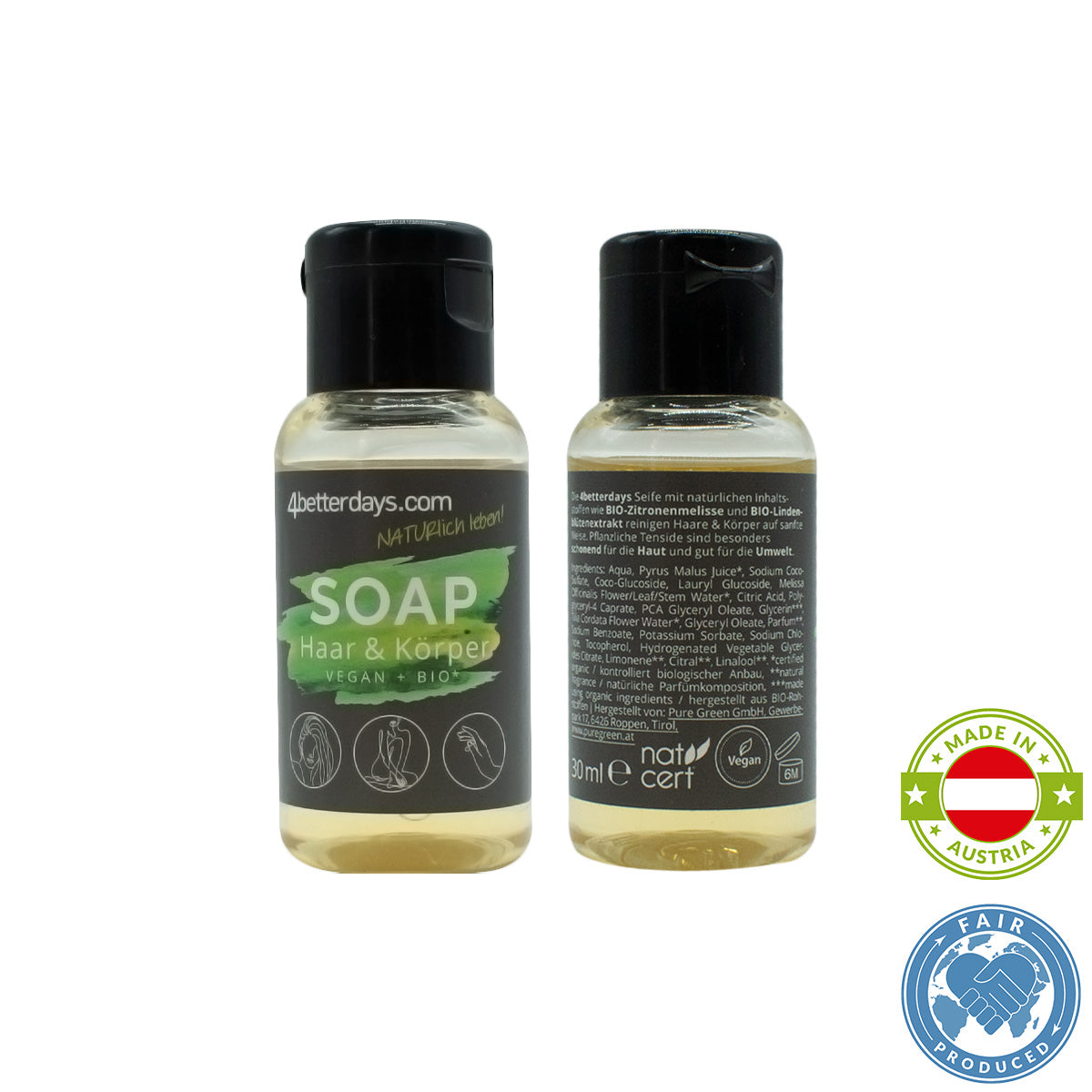 Seife für Körper, Haar &amp; Hand | 30 ml