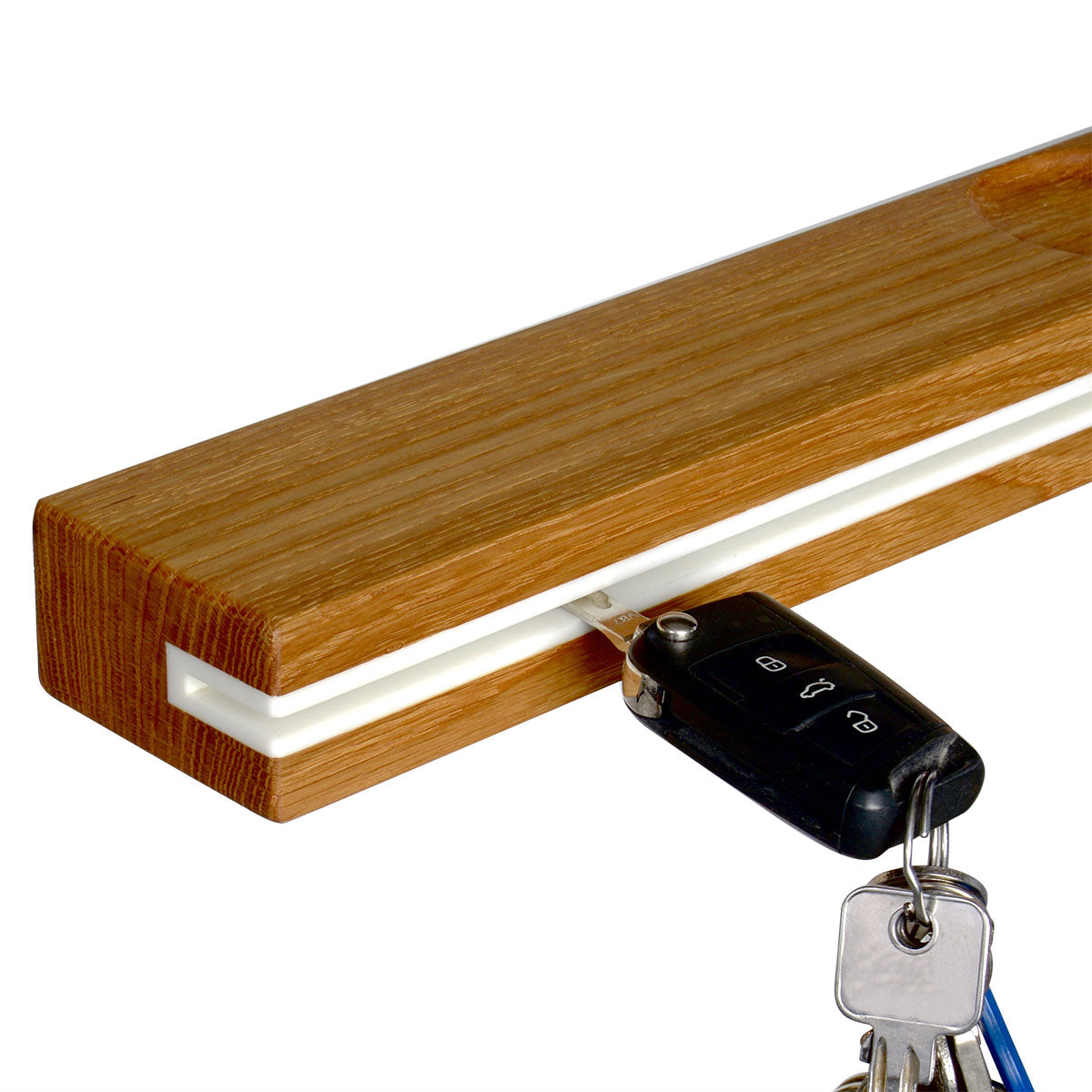 Key rack | Schlüsselbrett aus Eichenholz und Acrylstein - Handgefertigt in Deutschland
