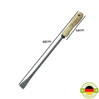 Spargel- und Unkrautstecher | mit 14 cm Eschengriff | inkl. gratis Schleifstein